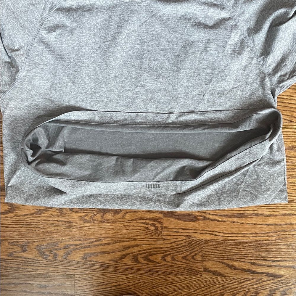 Fabletics Training Day Mid Gray Heather Athletic Tee Size Xxl View 6